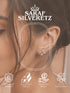 925 Sterling Silver Cubic Zirconia Floret Studds Earrings