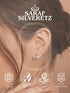 925 Sterling Silver Cubic Zirconia Solitaire Studds Earrings