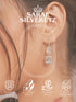925 Sterling Silver Rhodium Plated Drop Dangler Bali Hoop Earrings