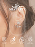 925 Sterling Silver Cubic Zirconia Solitaire Drop Earrings
