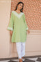 Rayon Chikankari Medium Kurta In Pista Green
