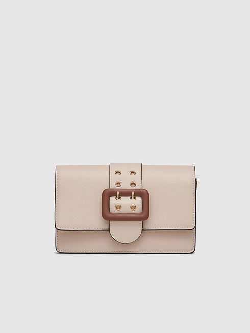 Adrianne Metal Buckle Crossbody Bag