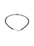 925 Sterling Silver Black Crystals & Evil Eye Charms Nazar Delicate Payal Anklet