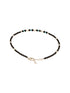925 Sterling Silver Sparkling Blue & Black Beads Evil Eye Anklet Payal