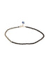 925 Sterling Silver Black Beads Leaf Charms Payal Anklet
