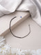 925 Sterling Silver Black Beads Leaf Charms Payal Anklet