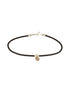 925 Sterling Silver Oxidised Black Thread With Leaf Charms Delicate Payal anklet