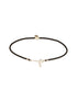 925 Sterling Silver Oxidised Black Thread With Leaf Charms Delicate Payal anklet