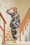 Women Black and White Floral Printed Co-ords Set