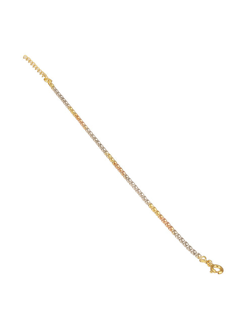 925 Sterling Rhodium Plated Designer Italian Finish wraparound Adjustable Bracelet