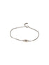 925 Sterling Silver Blue Zircon Studded Evil Eye Minimal Wraparound Adjustable Bracelet