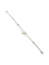 925 Sterling Silver Zircon & Pearl Embellished Floral Layered Wraparound AdjustableBracelet