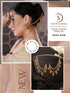 Gold Plated Double Layered Pearls Matil Jhumka Design Champaswaralu Temple Ear Chain Earrings