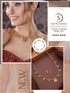 Gold Plated Gold Beads Delicate Temple Goddess Lakshmi Pendant Minimal Jewellery Set
