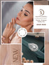 White Rhodium Toned Zircon Studded Adjustable Designer Cocktail Wedding Finger Ring