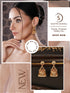 Gold Finish Green Kempo Studded Peacock Design Temple Jhumka Earrings