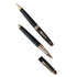 Carlton London Set Of 2 Black Twist And Roller Metal Pens