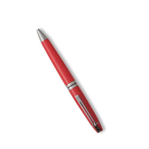 Carlton London Red Metallic Magnetic Metal Twist Pen
