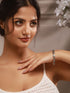 Silver Oxidised Toned Combo Floral & Butterfly Motif Minimal Dailywear Stackable Bracelet