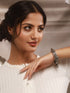 Silver Oxidised Tribal Boho Statement Ghungroo Kada Bangle Bracelet