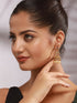 Gold Toned Red Kempo Studded Peacock Temple bridal Jhumka Earrings