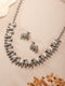 Oxidised Silver Toned Statement Tribal Nandi Choker Jewellery Set
