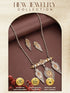 Oxidised Dual Toned Long Haram Leafy Statement Tribal Pendant Jewellery Set