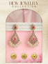 Oxidised Red Stone Studded Filigree Handcrafted Dangler Chandbali Earrings