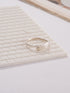 925 Sterling Silver Quirky Minimal Statement Band Finger Ring