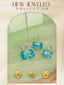 Trendy Rectangular Blue Pendant eye-catching design