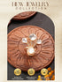 Antique Gold Plated Kundan Studded Intricate Solitaire Finger Rings