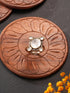 Gold Plated Kundan Uncut Mossanite Studded Geometric Minimal Adjustable Finger Ring