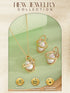 Elegant Pearl Pendant with Modern Gold-Tone Design