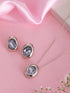 Shine with Elegance Blue Pendant & Earrings Set