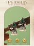 Oxidised Silver Toned Emerald Green AD Zircon & Pearl Beaded Dangler Minimal Jhumka Earrings