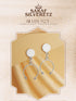 925 Sterling Silver Open Hoop Minimal Chic dangler Drop Earrings