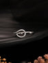925 Sterling Silver Modern Quirky Minimal Adjustable Finger Ring