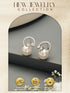 White Rhodium Plated AD Studded Minimal Bow Dailywear Studds Earrings