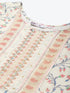 Women Cream and Pink Floral Printed Anarkali Kurta Set