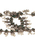 Set of 2 Silver Oxidised Green Stone Studded Flower Minimal Dailywear Anklet Payal