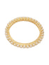 Set Of 4 Gold Polish Pearl Beaded Partywear Bangles