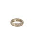 White Rhodium AD Studded Minimal Engagement Band Adjustable Finger Ring
