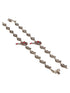 Set of 2 Silver Oxidised Ruby Red Stone Studded Peacock & Flower Minimal Dailywear Anklet Payal