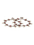 Set of 2 Silver Oxidised Ruby Red Stone Studded Minimal Dailywear Anklet Payal