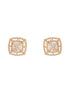 Gold Plated AD Studded Delicate Minimal Maze Solitaire Studds Earrings