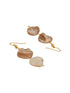Beige Natural Stoned Beaded Embedded Double Layered Trendy Maala Necklace jewellery Set