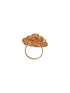 Gold Plated Uncut Polki Mossanite Kundan Studded Adjustable Cocktail Finger Ring