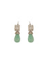 Zircon AD Studded Pearl & Mint Beads Beaded Designer Statement Jewellery Set
