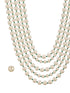 White Pearl Beaded Multi Layered Trendy Choker Necklace Jewellery Set