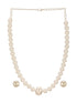 Single String Pearl Statement Necklace Jewellery Set